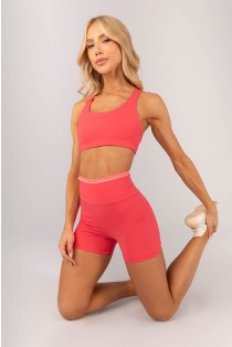 Short com Vivo na Vira (Rosa Pink / Aquarela / Off-White) | Ref: K4584-B