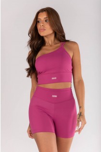Short com Cobertura no Cós e na Vira (Sorbet) | Ref: K4322-D