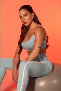 Calça Legging com Chapados (Glacial / Vanilla) | Ref: K4355-E