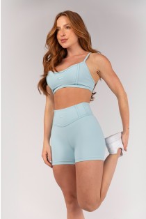 Short sem Gancho e Detalhes Em Chapado (Glacial) | Ref: K4651-B