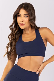 Top com Alças Triplas nas Costas (Azul Marinho / Glacial) | Ref: K4784-C