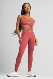 Calça Legging com Faixa Lateral (Rum) | Ref: K4536-D