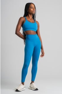 Calça Legging sem Gancho com Recortes (Oceano) | Ref: K4822-A