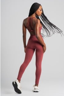 Calça Legging sem Gancho com Recortes (Rum) | Ref: K4822-C
