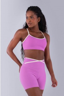 Top Nadador com Alças Contrastantes (Aurora / Off-White) | Ref: K4481-B