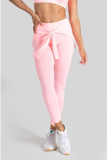 Calça Legging Mesclado com Tapa Bumbum (Rosa) | Ref: K3096-F