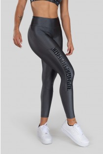 Calça Legging com Elástico na Coxa (Cinza / Preto) | Ref: K3154-E