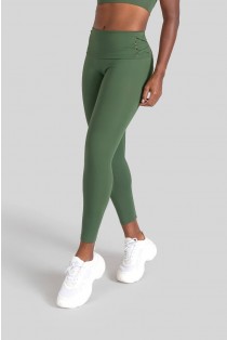 Calça Legging com Ilhós (Verde Militar) | Ref: K3106-B