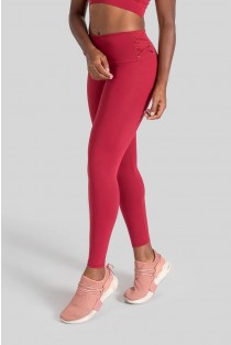 Calça Legging com Ilhós (Vinho) | Ref: K3106-D