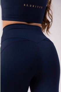 Calça Legging com Recorte no Bumbum (Azul Marinho) | Ref: K3547-D