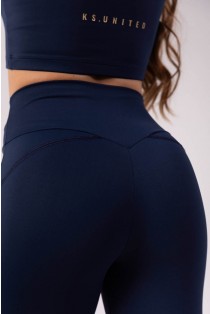 Calça Legging com Recorte no Bumbum (Azul Marinho) | Ref: K3547-D