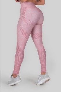 Calça Legging Estampa Digital Cós Duplo (Pink Dot) | Ref: K3011-A