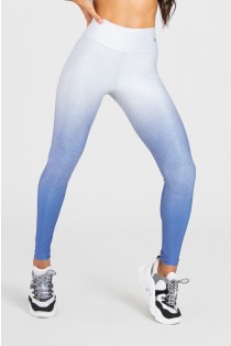 Calça Legging Estampa Digital com Cós Duplo (Blue Glow) | Ref: K3087-A