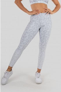 Calça Legging Estampa Digital com Cós Duplo (Gray Leopard) | Ref: K3235-A