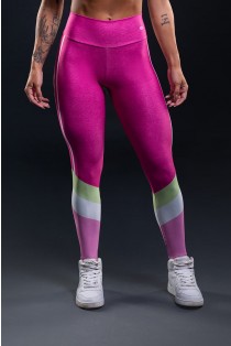 Calça Legging Estampa Digital com Cós Duplo (Pink Layer) | Ref: K3268-B