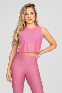 Cropped Soltinho de Tule (Rosa) | Ref: K2874-H