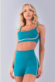 Short sem Gancho com Chapado Laterais (Jade / Bege) | Ref: K4486-C