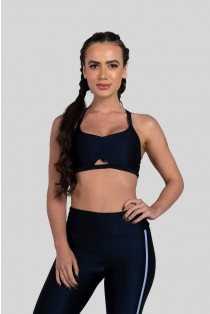 Top com Franzido Frontal (Azul Marinho) | Ref: K3144-F