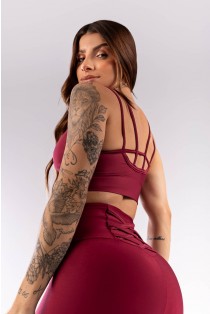 Top com Tiras nas Costas (Vinho) | Ref: K3937-B