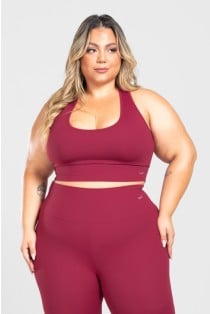 Top Nadador Básico Plus Size (Vinho) | Ref: KP3079-C