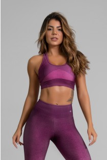 Top Nadador Fitness com Viés Estampa Digital Fashion Rose | Ref: GO333