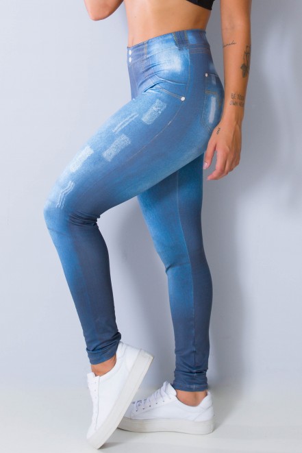 Legging Jeans Escura Sublimada | Ref: F1033-001