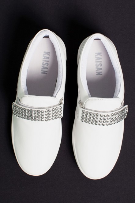 Tênis Mini Sneaker com Velcro (Branco) | Ref: KS-T41