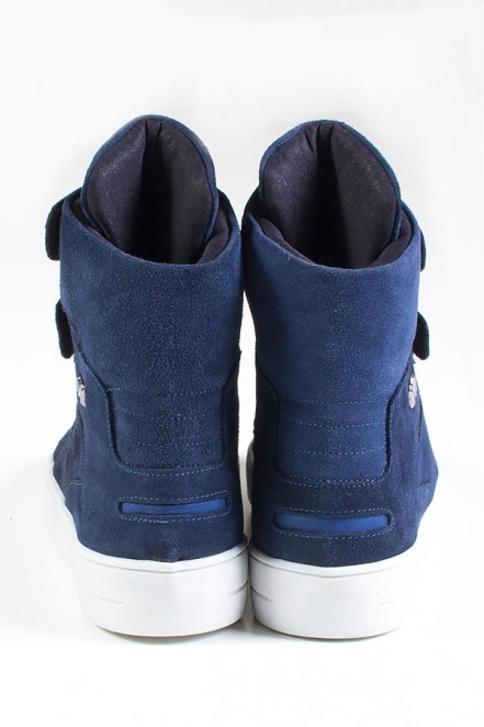 Sneaker Cano Alto Nobuck com Velcro (Azul Marinho) | Ref: KS-T46-002