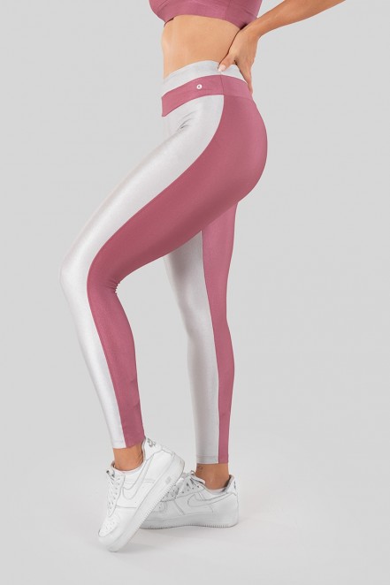 K3278-B_Calca_Legging_Tecido_Platinado_com_Cos_Bicolor_Rosa__Prata__Ref:_K3278-B