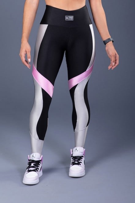 K3302-A_Calca_Legging_com_Faixa_Frontal_Pespontada_Preto__Prata__Rosa__Ref:_K3302-A