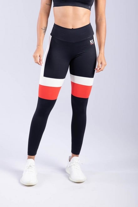 K3319-A_Calca_Legging_Duo_Faixa_Preto__Branco__Vermelho__Ref:_K3319-A