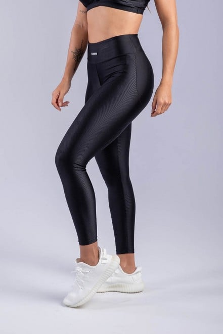 Calça Legging com Recorte Levanta Bumbum (Preto) | Ref: K3365-A