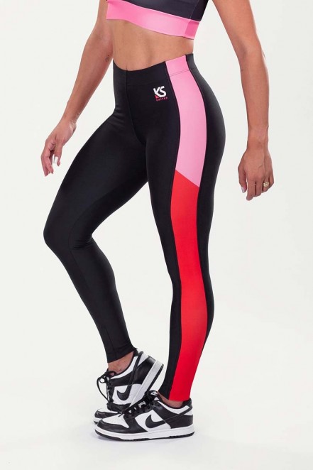 K3520-A_Calca_Legging_Lisa_com_Faixas_Estampa_Digital_Laterais_Preto__Power_Colors__Ref:_K3520-A