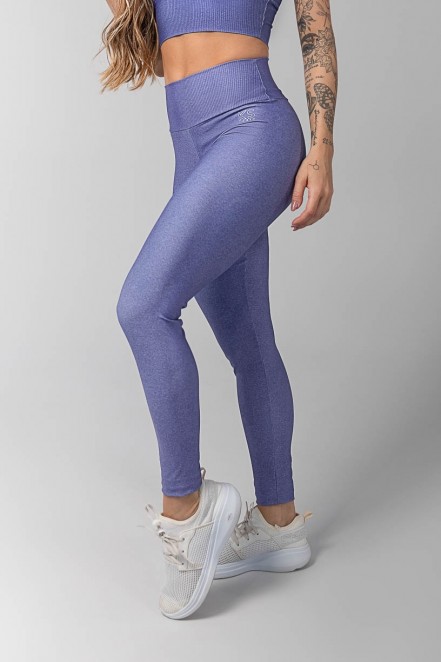 Calça Legging Estampa Digital com Cós Duplo (Roxo Escuro) | Ref: K3600-C