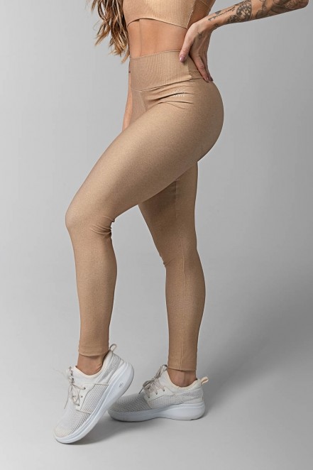 Calça Legging Estampa Digital com Cós Duplo (Caramelo) | Ref: K3600-E