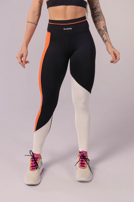 K3465-A_Calca_Legging_com_Vivo_no_Cos_Preto__Laranja__Off-White__Ref:_K3465-A