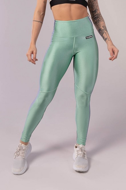 K3509-A_Calca_Legging_com_Cos_Largo_e_Ponto_de_Cobertura_Verde_Claro__Azul_Claro__Preto__Ref:_K3509-A