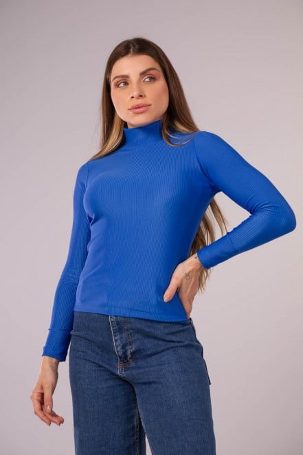 02-B_Blusa_com_Manga_Longa_Tecido_Canelado_Azul__Ref:_02-B