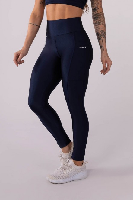 Calça Legging com Bolso e Ponto de Cobertura (Azul Marinho) | Ref: K3566-B