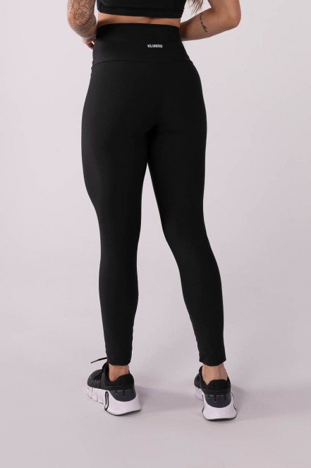 Calça Legging com Franzido no Cós (Preto) | Ref: K3573-A