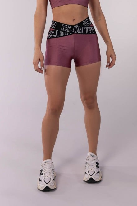 K3722-A_Short_com_Elastico_Personalizado_Cruzado_Rosa__Preto__Ref:_K3722-A