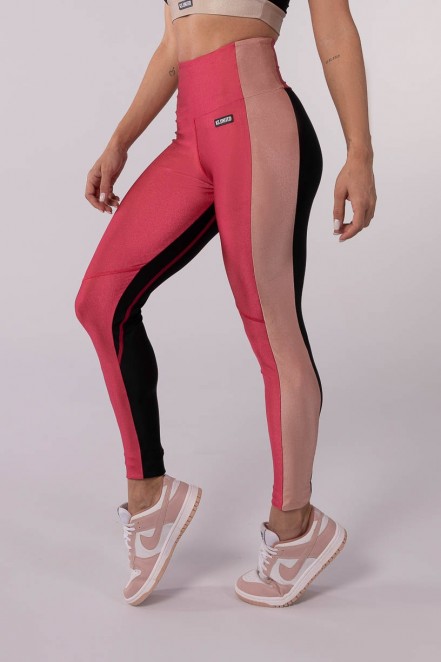 K3509-B_Calca_Legging_com_Cos_Largo_e_Ponto_de_Cobertura_Rosa__Preto__Rose__Ref:_K3509-B