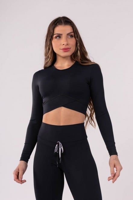 K3552-A_Cropped_Transpassado_Manga_Longa_Preto__Ref:_K3552-A