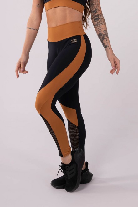 K3602-A_Calca_Legging_com_Recortes_e_Tela_Preto__Marrom__Ref:_K3602-A