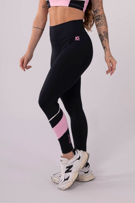 K3609-A_Calca_Legging_com_Faixa_e_Vivo_Preto__Rosa_Claro__Off-White__Ref:_K3609-A