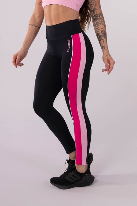 K3626-A_Calca_Legging_com_Faixas_Duplas_e_Vivo_Preto__Rosa__Rosa_Claro__Off-White__Ref:_K3626-A