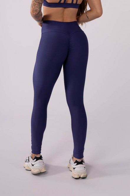 K3635-B_Calca_Legging_sem_Gancho_com_Franzido_Azul_Marinho__Ref:_K3635-B