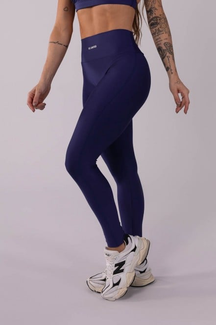 Calça Legging sem Gancho com Franzido (Azul Marinho) | Ref: K3635-B