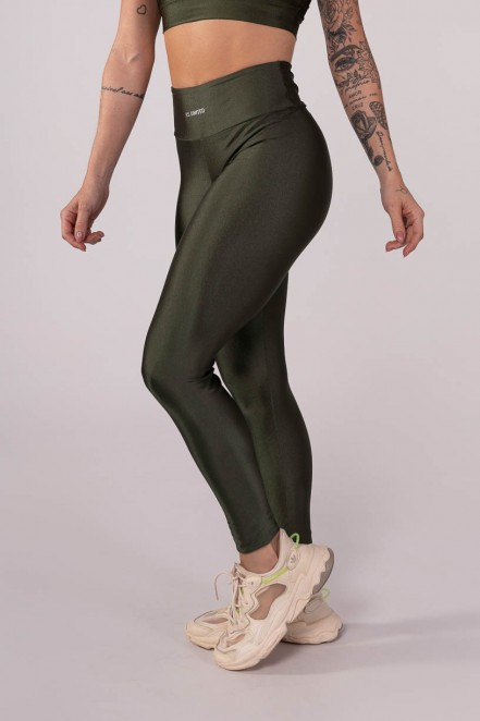 Calça Legging Empina Bumbum (Verde Militar) | Ref: K3687-B