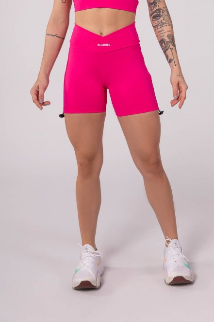 K3544-E_Short_com_Franzido_Lateral_Rosa__Ref:_K3544-E